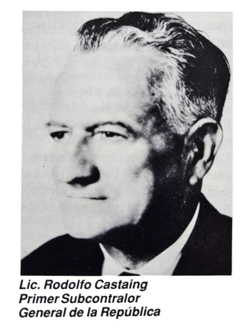 Foto de los señores Amadeo Quirós Blanco, Contralor General y Rodolfo Castaing Castro, Subcontralor General de la República